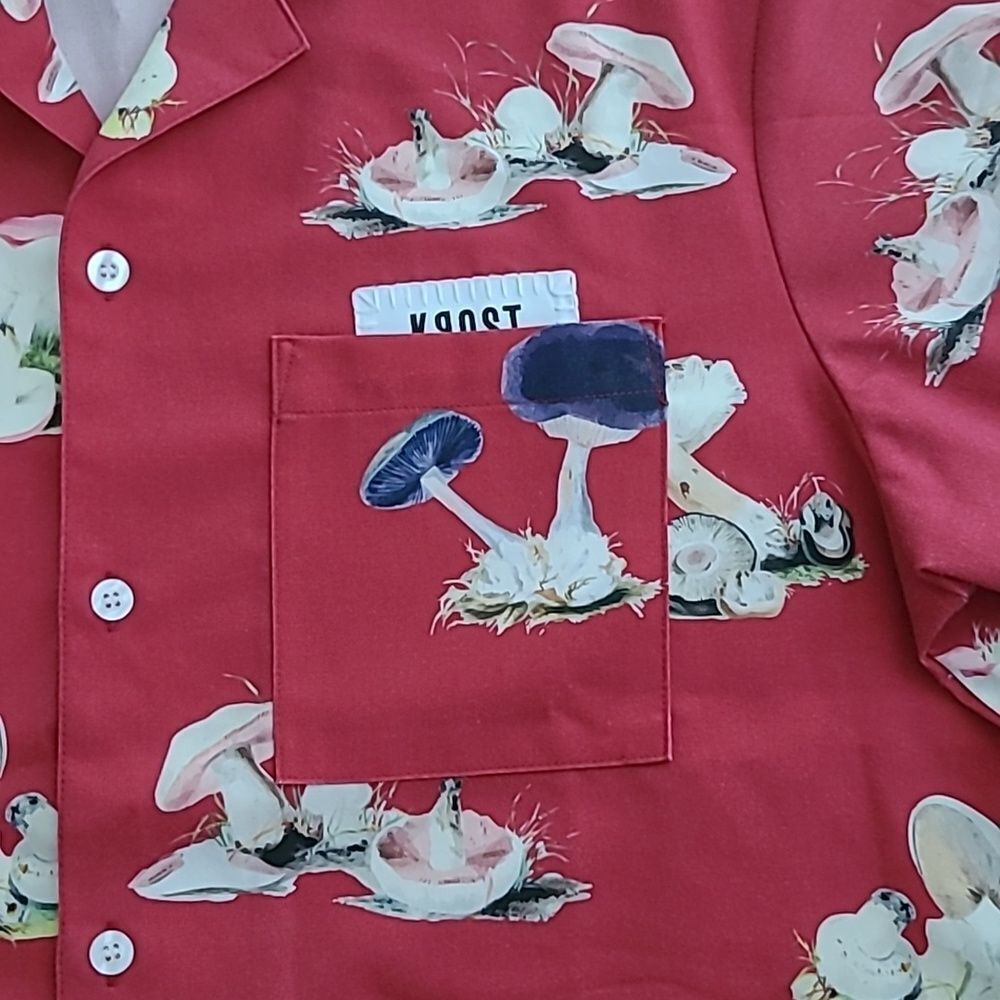 MAGIC MUSHROOM SHORT SLEEVE SHIRT BY KROST - MEN'S SIZE MEDIUM - NWOT - Picture 7 of 11
